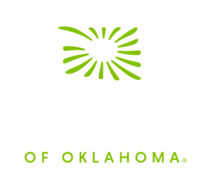 Regional Food Bank of Oklahoma Color Reverse Stacked Logo