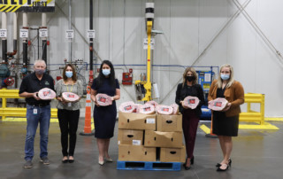 On Sept. 28, the Oklahoma Department of Agriculture, Food and Forestry, Oklahoma Pork Council and Wheeler's Meat Market donated 750 pounds of ham to the Regional Food Bank in recognition of Hunger Action Month.