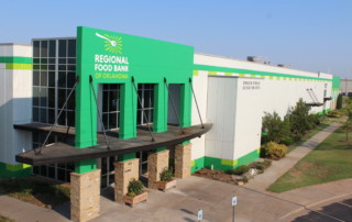 A panoramic view of the Regional Food Bank of Oklahoma's headquarters