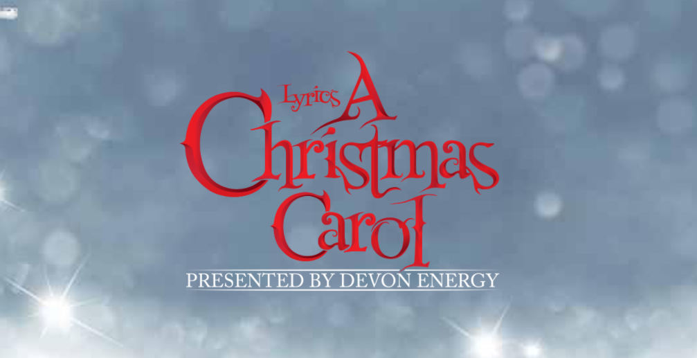 Graphic promoting Lyric Theatre's A Christmas Carol performance