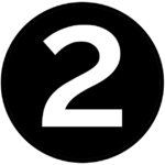A graphic depicting the number two.
