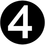 A graphic depicting the number four.