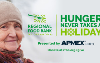 Graphic promoting the Regional Food Bank of Oklahoma's Holiday Match