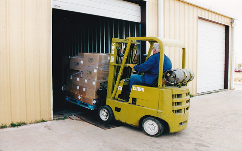 Forklift for web